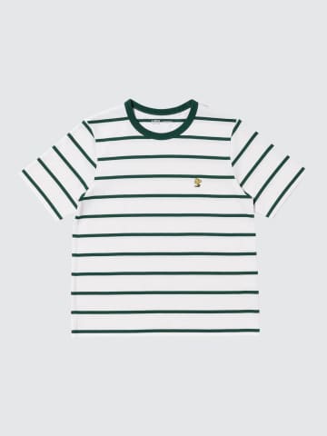 【PEANUTS×ユニクロ】スヌーピー＆ウッドストックをワンポイント！カレッジ風ボーダーシャツでるよ♪