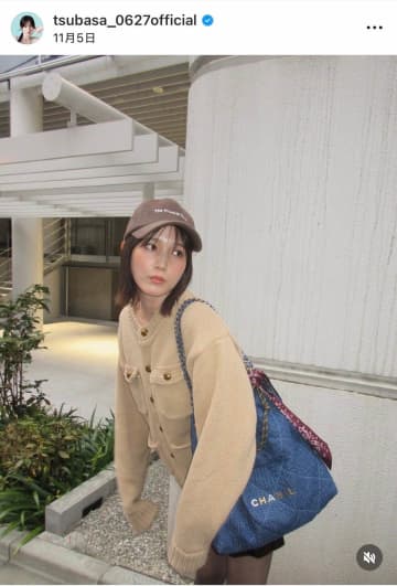 本田翼、膝上ミニ×ブーツの冬私服コーデで「異次元の可愛さ」　くま柄マフラーあわせ...「お洒落すぎる」