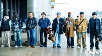 【PHOTO】Stray Kids「MUSIC BANK」日本公演のため出国