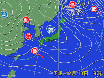 西や東でも真冬並みの寒い朝へ
