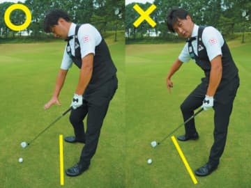 オープンスタンスはなぜNG？左足下がりからのアプローチの打ち方は…