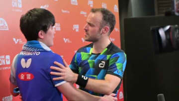 【舞台裏】張本智和 ゴジとの打ち合いを制して初戦突破！喜びのガッツポーズも｜WTTファイナルズ香港2025