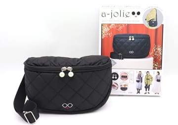 大人気アジョリーの新作付録は売り切れ必至！見た目以上の収納力♡キルティングショルダーバッグ