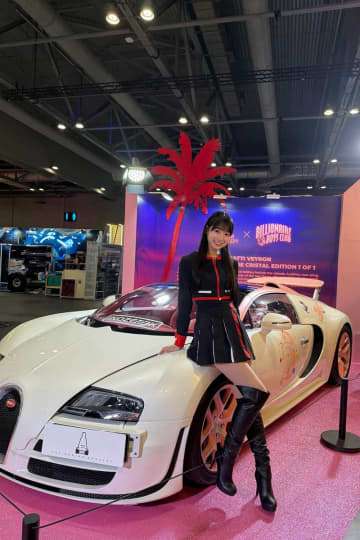 「そのクルマ数億円するんだけどw」　“女子高生”グラドル、ミニスカ姿で高級車と2ショットにネット衝撃