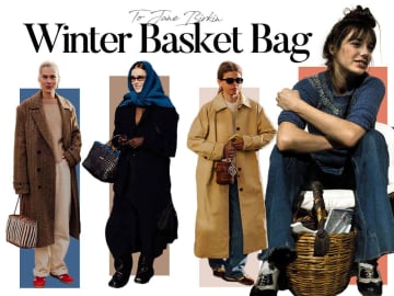 ジェーン・バーキンにオマージュを！ 冬の「かごバッグ」スタイル【ストリートスナップ】
