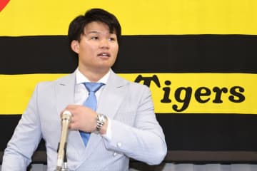 【阪神】森下翔太が２億１０００万円でサイン　来季「本塁打王をとりたい」と佐藤輝に宣戦布告