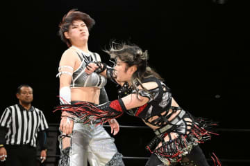 【ガンプロ】まなせゆうな＆凍雅の“Hot Shot”がYuuRI＆七瀬千花を破り、ガンプロマットでの初陣飾る！「ガンバレ☆プロレスのリングに上がれば、みんな、ガンバレ☆スピリットだ！」