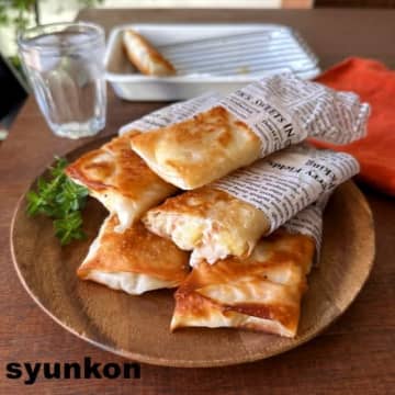 中身はレンジで！「ベーコンポテトパイ風春巻き」レシピ