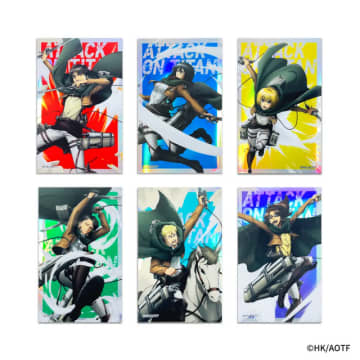 「進撃の巨人」エレン、リヴァイ、ハンジも立体機動装置で躍動…!“激動”テーマ&原画素材を活かしたグッズ登場