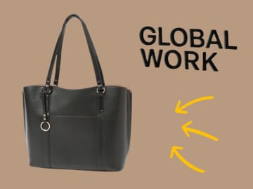 『通勤バッグ』の本命、見つけた♡【グローバルワーク】A4対応◎「スペ軽バッグ」
