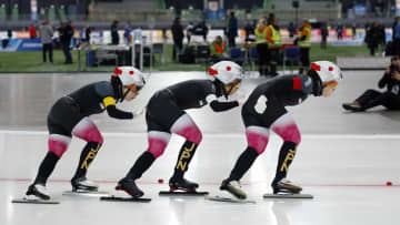 女子500メートルで吉田が優勝　五輪確実に、スピードW杯第4戦