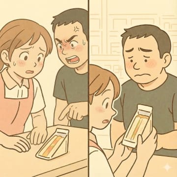「これ、賞味期限切れてるぞ」コンビニで怒鳴る客。しかし、店員の告げた事実に恥をかいたワケ【短編小説】