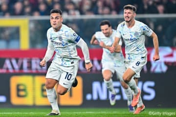 インテルがセリエA首位浮上！…ラウタロが1ゴール1アシストの活躍、粘るジェノアに競り勝つ