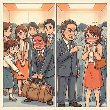 エレベーターで「デブは乗るな」と言う男。重量ブザーが鳴ると、視線が男の足元に集中したワケ【短編小説】