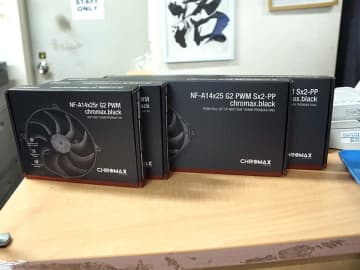 Noctuaの高静圧140mmファン「NF-A14x25 G2」にchromax.blackモデル、フレーム別に2種類