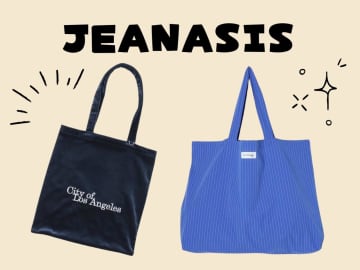 無地のトート → 飽きたら【JEANASIS】へ！ アクセントになる「おしゃれバッグ」