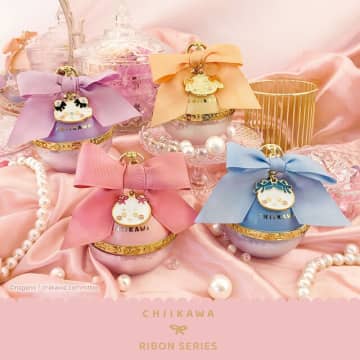 粧美堂より「ちいかわ」リボンコスメが12月中旬発売！ハチワレら4人のアイシャドウ、メイクブラシセットなどがお洒落で可愛い