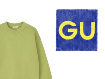 【GUの淡グリーン】で即おしゃれ見え！ 40・50代に似合う「きれい色ニット」