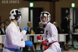 【空手】 早慶戦でワセダを圧倒！主将岩本は開始６秒の速攻で勝利掴む