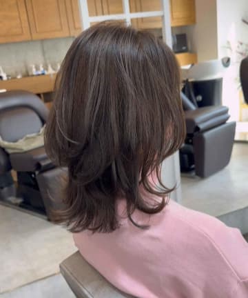 下ろしても、きちんと見え！【40・50代】が冬に真似したい♡「技ありミディアム」