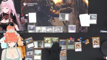 ホロライブ森カリオペ×小鳥遊キアラ、カードゲーム『MTG』の人気ルール「統率者戦」でオフラインコラボ