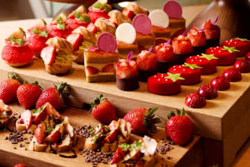 JWマリオット・ホテル奈良のストロベリーブッフェ、奈良ブランド苺のティラミス＆チーズケーキ