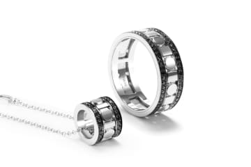 ダミアーニ“リール動画”着想ジュエリー「ベル エポック・リール」ブラックダイヤネックレス＆リング