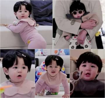 俳優シム・ヒョンタクの愛息ハルちゃん、“オールピンク”で可愛さ全開！【PHOTO】