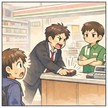 コンビニの列に割り込み「急いでるんだよ」と怒鳴る男→店員の完璧な正論にその場の空気が一変【短編小説】