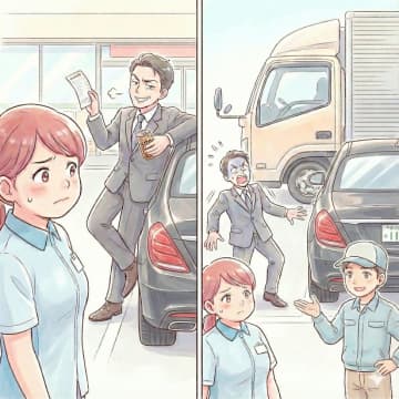 「駐車場代がもったいない」とコンビニに無断駐車する男→配送ドライバーの行動で痛い目に…【短編小説】