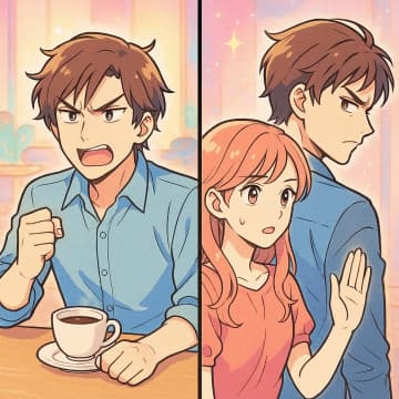 「水が遅いんだよ」「笑顔がないな」とクレームをつける男性→一緒にいた彼女の一言で態度が一変