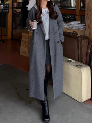 冬アウター実はグレーが一番かわいい説♡おしゃれ見えが止まらない！垢抜けアウターコーデ5選
