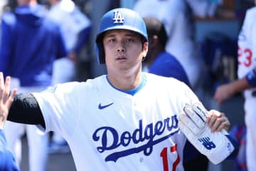 大谷翔平はやっぱりＭＬＢの顔　公式Ｘ「開幕まであと１００日」投稿のセンター画像に登場