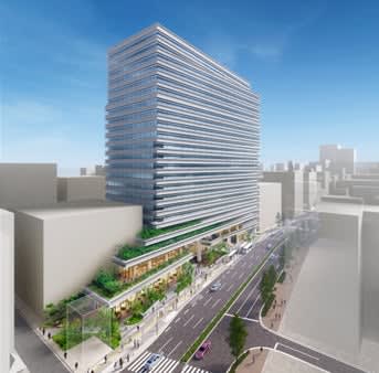 福岡の天神センタービル、高さ106メートル21階建てへの建て替えに着工