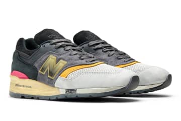 ニューバランス“落書き風ディテール”スニーカー「メイド・イン・USA 997」米コンセプツとコラボ