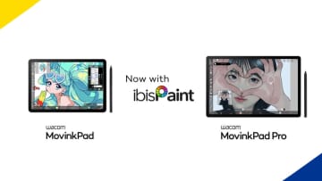 ワコム、「Wacom MovinkPad シリーズ」をアップデート。イラストアプリ「ibisPaint」に対応
