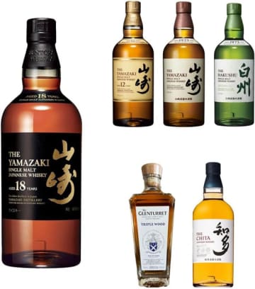 Amazon、「第108弾 ウイスキーガチャ 知多ガチャ 134口限定」を税込6,980円で販売中　「山崎18年」「山崎12年」「山崎NV」「白州NV」「グレンタット トリプルウッド 2024 リリース」「知多」の6種類からどれか1本が届く!