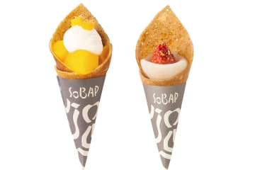 “苺大福風”そば粉クレープやマンゴープリン風味の「ソバープ」年末年始の東京駅で