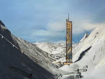 ツェルマットに260ｍの超高層タワー？大胆な建築プロジェクトに賛否両論