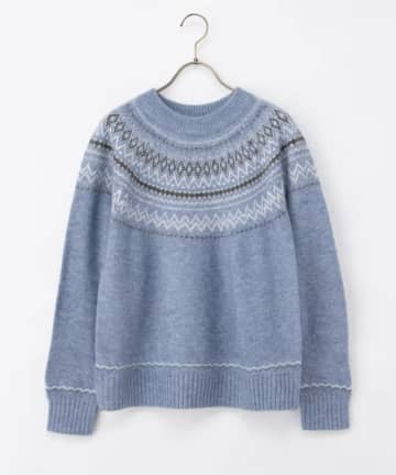 「なんか地味かも」→ ガバッと着るだけ！【ハニーズ】冬に映える♡「ブルーニット」