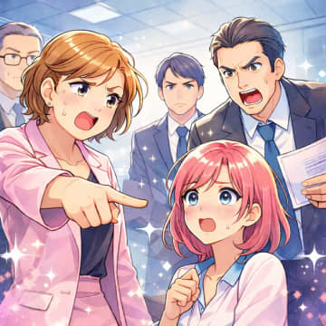 「最終チェックをしてあげる」と言いながら手柄を横取りするお局。しかし、会議で嘘が暴かれ、別の部署に飛ばされた話