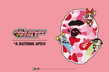 BAPE×「パワーパフ ガールズ」コラボアイテムが登場！APE HEADやBABY MILOが“3人のヒロイン”と共演