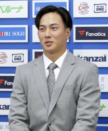 西武長谷川、3400万円で更改　外野の定位置争い「絶対に勝つ」