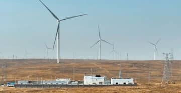 中国初のスマート無人風力発電所、寧夏で運用開始