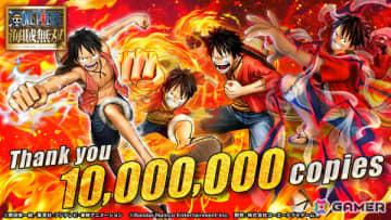「ONE PIECE 海賊無双」シリーズの世界累計出荷本数が1,000万本を突破！歴代キービジュアルのルフィが並ぶ記念アートや記念映像が公開