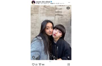 Cocomi・Kōki, “木村シスターズ”のデートショット　顔を寄せ合って「似てますかね？」