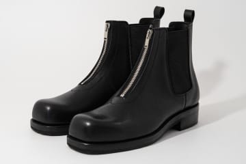 フット・ザ・コーチャーの新レザーシューズ、フロントジップのサイドゴアブーツ＆モカシン