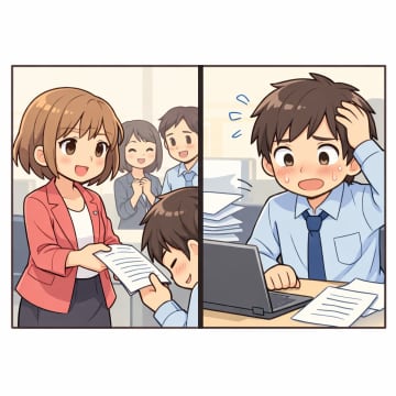 「君には分からないだろうけどね」と見下す先輩社員。だが、私が先輩社員のピンチを救うと態度が一変