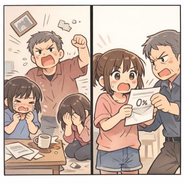 「お前の顔、誰に似たんだか」と娘をけなす父→DNA鑑定の結果、母の浮気がバレて家庭崩壊【短編小説】