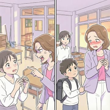 「独身に子供の気持ちは分からない」担任に苦情を言う母親。凍りつく空気の中、子供の放った一言【短編小説】